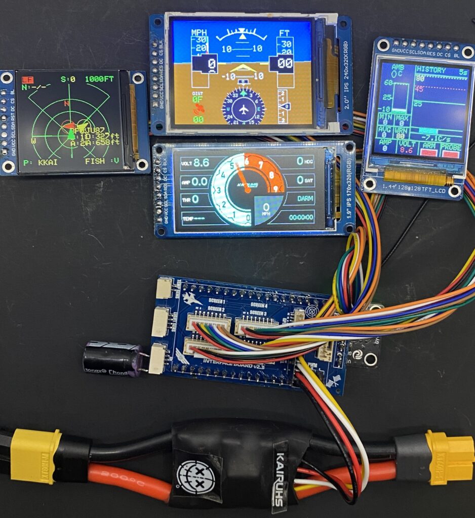 FPV Cockpit Display Kit – V2.4 Standard | FC-Free Standalone | Battery Telemetry
