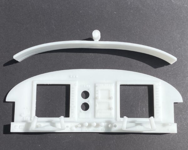 Maule M7 Dual-Screen FPV Dashboard – 1.5 m Scale (Resin, Dual 1.44″ Cutouts)