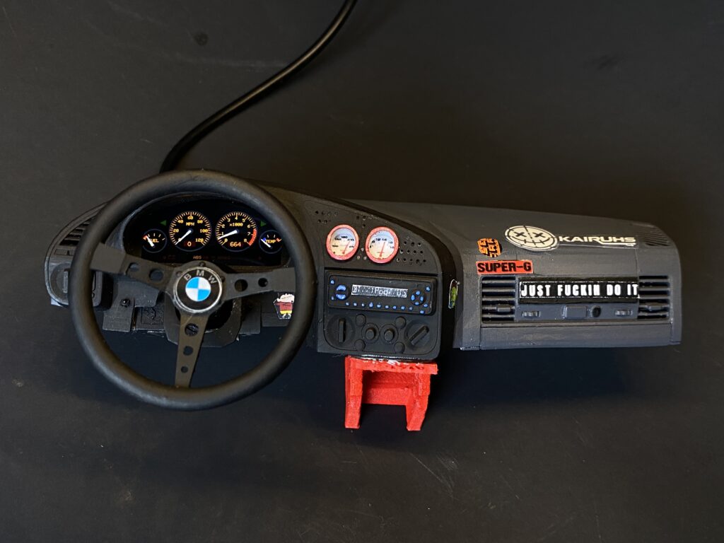 BMW E36 RC Dashboard 1:10 Scale